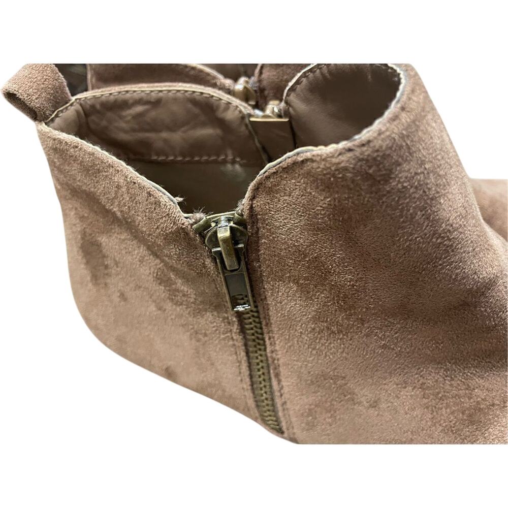 Pierre Dumas Booties Brown Size 11 Double Side Zipper Ankle High Western Booties - Picture 6 of 7